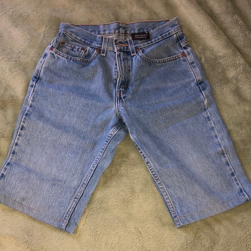 Jean knee high Jean shorts